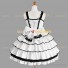 Sleeveless Sweet Love Lolita Dress Ruffle Tiered Bow Dress White