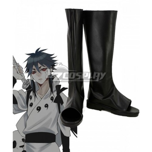 Naruto Indora Black Shoes Cosplay Boots