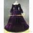 High Quality Reenactment Gothic Purple Velvet Lace Lolita Dress