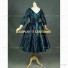 Tudor Period Jacquard Dress Antique Lolita Dress Blue