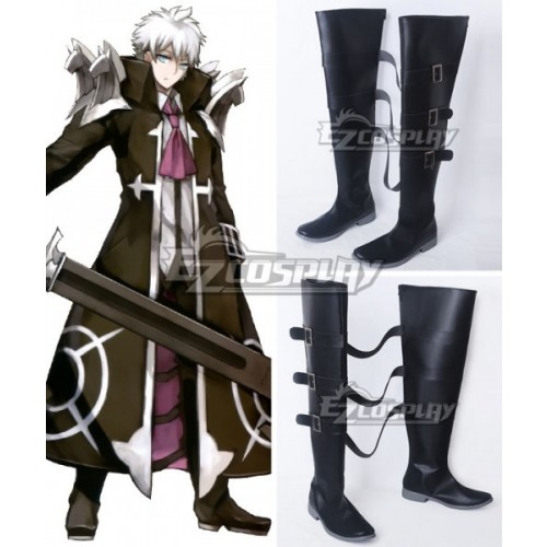 Fate Stay Night Assassin Charles-Henri Sanson Black Shoes Cosplay Boots