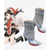 Kantai Collection Sendai Class Light Cruiser Naka Kai Silver Shoes Cosplay Boots