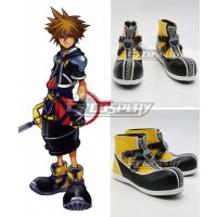 Kingdom Hearts 2 Sora Black Shoes Cosplay Boots