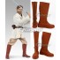 Star Wars Obi Wan Kenobi Jedi Brown Version Shoes Cosplay Boots