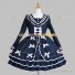 Sweet Love Lolita Dress Blue Naval Collar Tiered Lolita Dress