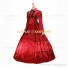 Victorian Gothic Lolita Reenactment Rococo Southern Belle Red Ball Gown Dress