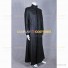 The Matrix Cosplay Neo Costume Black Leather Coat