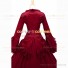 Southern Belle Retro Gothic Lolita Falbala Evening Ball Gown Red Dress