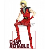 Gundam Char Aznable Red Shoes Cosplay Boots