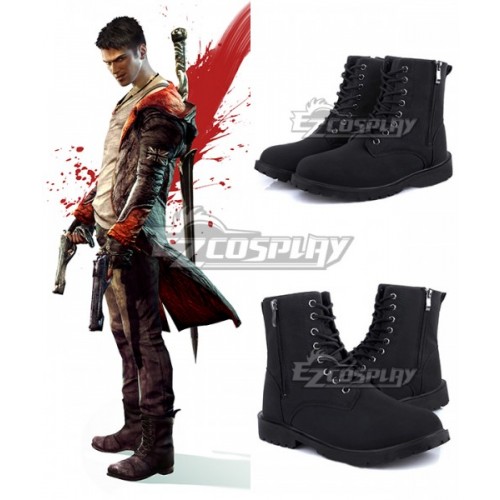 DmC Devil May Cry 5 Dante Black Cosplay Shoes