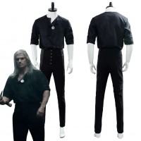 The Witcher 2019 TV Geralt Of Rivia Casual Wear Cosplay Costume