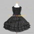 Sleeveless Classic Lolita Dress Black Tiered Dress