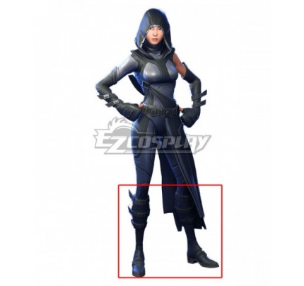 Fortnite Battle Royale Fate Black Shoes Cosplay Boots