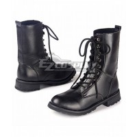 Axis Powers Hetalia Chibi Prussia Black Boots Cosplay Shoes