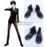 Persona 5 Protagonist Akira Kurusu Ren Amamiya Black Cosplay Shoes