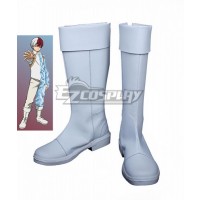 My Hero Academia Boku no Hero Akademia Shoto Todoroki White Shoes Cosplay Boots