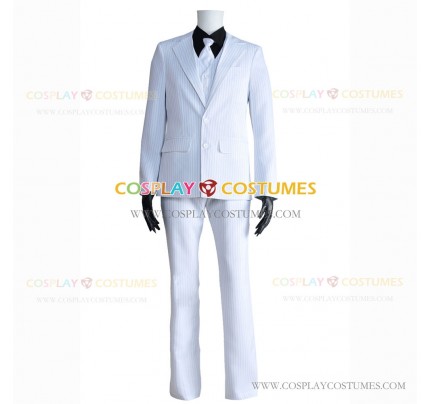 Batman Arkham Origins Cosplay Black Mask Roman Sionis Costume White Suit