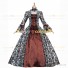 Deluxe Victorian Style Faire Queen Floral Gown Dress Brown