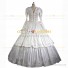 Victorian Style Reenactment Theatrical Premium Quality Costume Fancy Dress Cream White