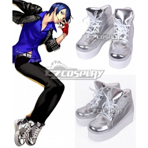 Persona 5: Dancing Star Night Yusuke Kitagawa Sliver Cosplay Shoes