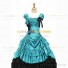 Vintage Gothic Lolita Victorian 18th Century Sky Blue Ruffles Evening Ball Gown Dress