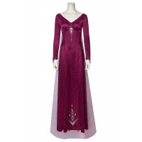 Frozen 2 Princess Elsa Red Dress Cosplay Costume