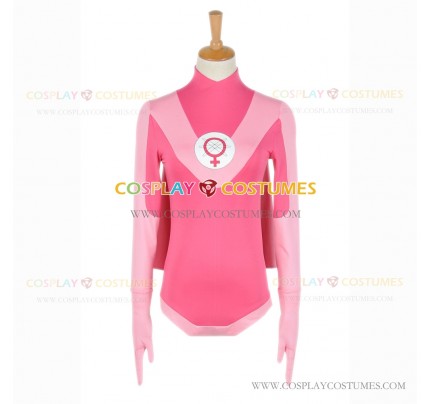 The Invincible Cosplay Atom Eve Samantha Eve Wilkins Costume Pink Set Jumpsuit