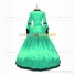 Marie Antoinette Renaissance Period Reenactment Green Lace Dress Ball Gown