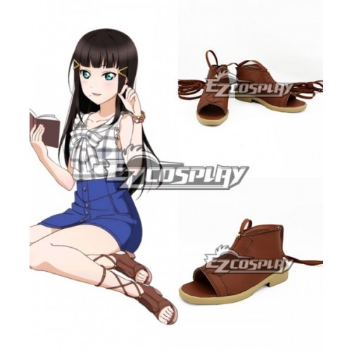 Love Live! Sunshine!! Kurosawa Dia Brown Cosplay Shoes