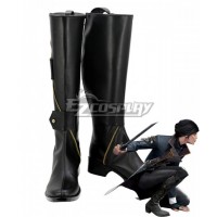 Dishonored 2 Emily Kaldwin Black Shoes Cosplay Boots