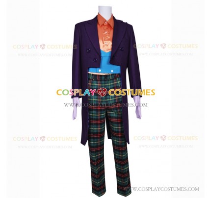 Batman Cosplay The Joker Costume Purple Tuxedo Suit