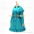 Classic Victorian Gothic Cape Coat Reenactment Sky Blue Dress