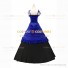 Reenactment Gothic Lolita Civil War Victorian Ball Gown Blue Dress