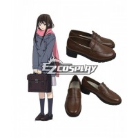 Noragami Aragoto Iki Hiyori Brown Cospaly Shoes