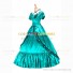 Reenactment Victorian Scarlett O'Hara Rococo Green Ball Gown Dress