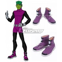 DC Teen Titans Beast Boy Garfield Logan Purple Cosplay Shoes