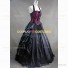 High Quality Victorian Gothic Jacquard Halterneck Dress Rose