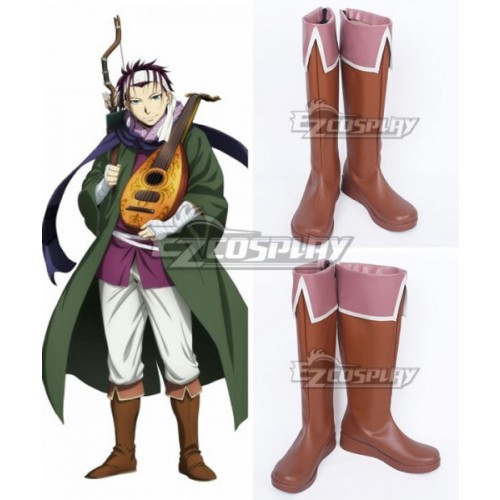 The Heroic Legend of Arslan Gieve Brown Shoes Cosplay Boots