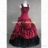 Victorian Southern Belle Little Women Ball Gown Prom Dress Wine