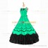 Romantic Southern Belle Marie Antoinette Theater Steampunk Ball Gown Green Dress