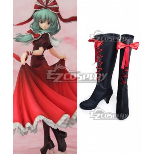 Touhou Project Kagiyama Hina Black Shoes Cosplay Boots