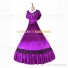 Civil War Victorian Rococo Lolita Armelloses Kleid Evening Gown Dark Purple Dress