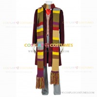 Tom Baker Costume for Doctor Who 4th Dr Cosplay Corduroy Full Set