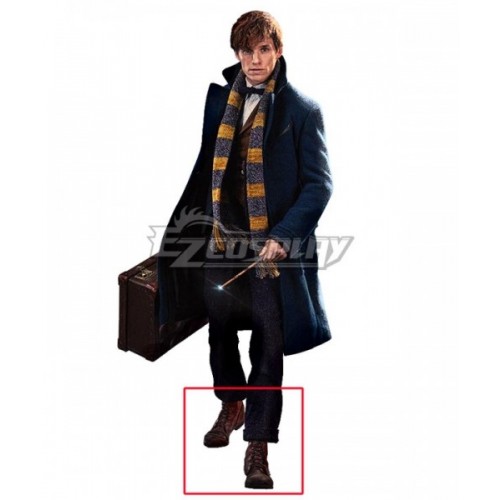 Fantastic Beasts and Where to Find Them Newt Scamander Brown Cosplay Shoes