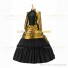 Gothic Victorian Marie Antoinette Theater Layered Evening Gown Golden Dress