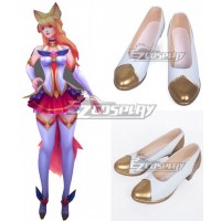 League of Legends LOL Star Guardian Ahri White Cosplay Shoes