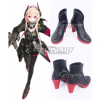 Girls Frontline SOPMOD M4 Black Red Cosplay Shoes