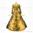 Gothic Victorian Marie Antoinette Theater Layered Evening Gown Golden Dress