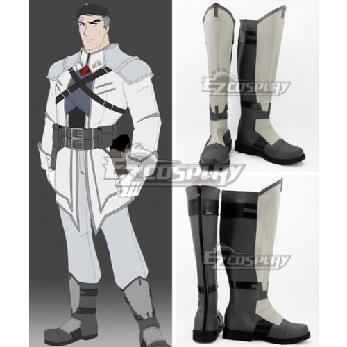 RWBY James Ironwood Grey Shoes Cosplay Boots