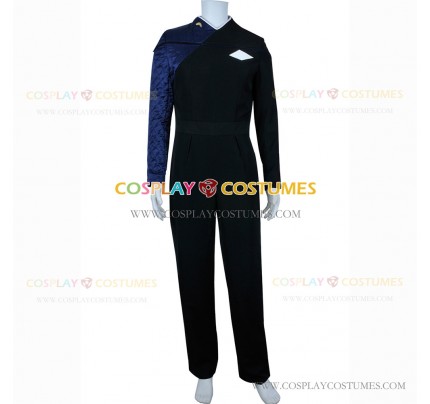 Starfleet 29th Science Costume for Star Trek Cosplay Blue Jumpsuit Uniform